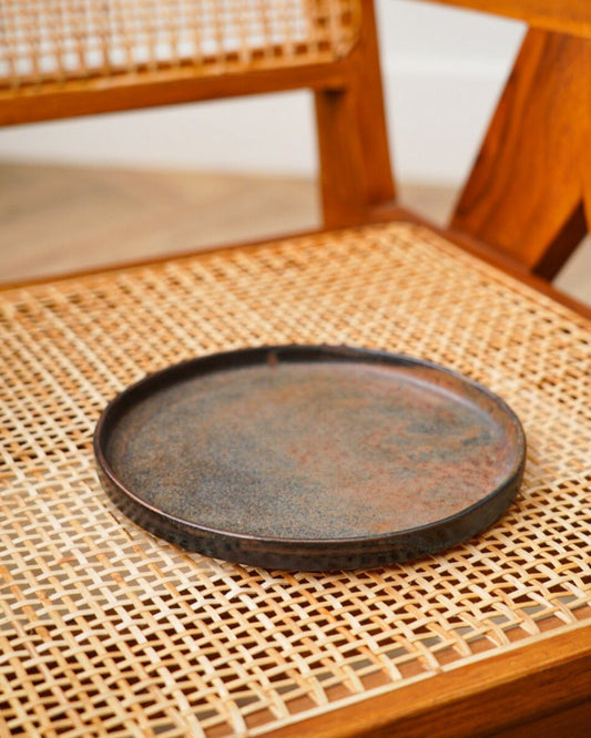 Rust Stoneware Dinner Plate - mosswell.us