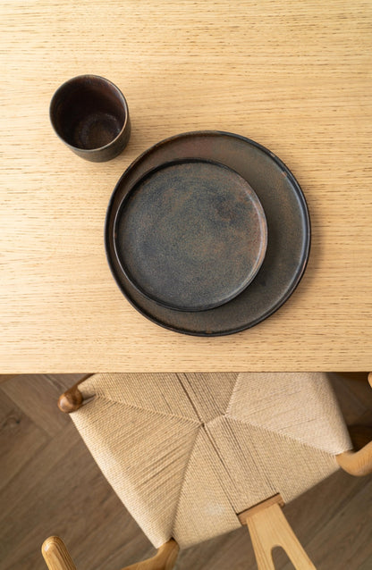 Rust Stoneware Dinner Plate - mosswell.us