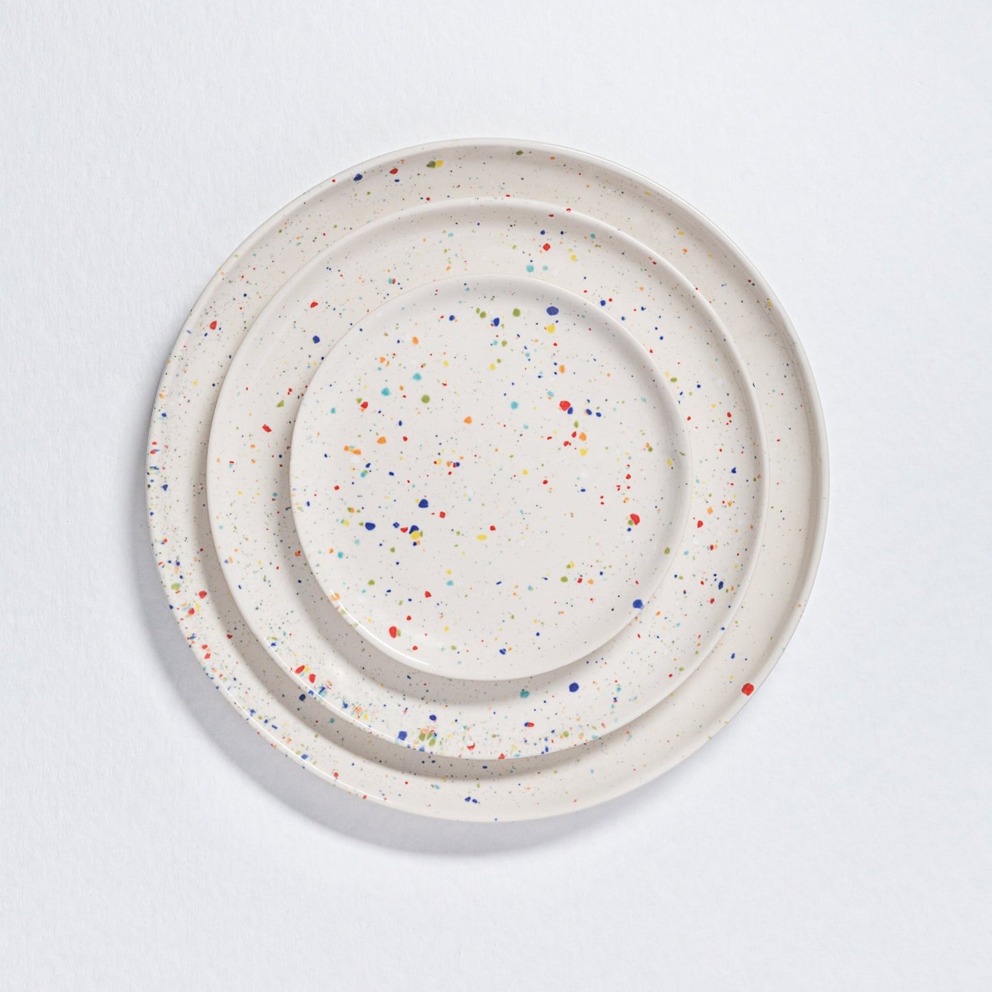 Set of 30 White stoneware ceramic Dinnerware — Party Collection - mosswell.us