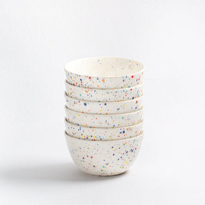 Set of 30 White stoneware ceramic Dinnerware — Party Collection - mosswell.us