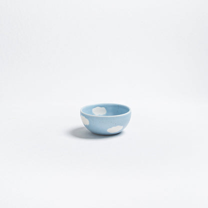 Set of 4 Blue Mini Bowl 4" stoneware ceramic — Cloud Collection - mosswell.us