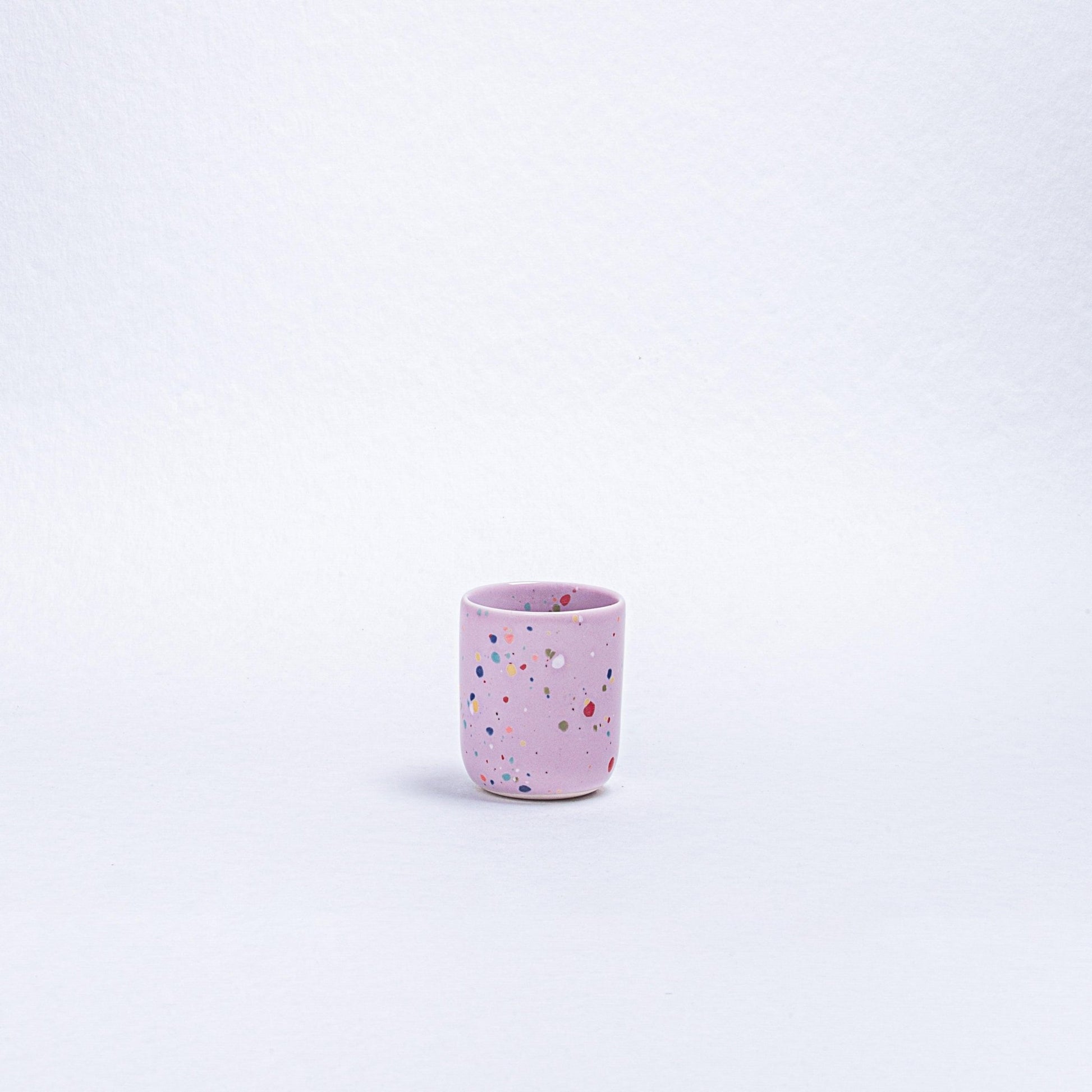 Set of 6 Espresso Cups /Egg Cups stoneware ceramic — Party Collection mix color - mosswell.us