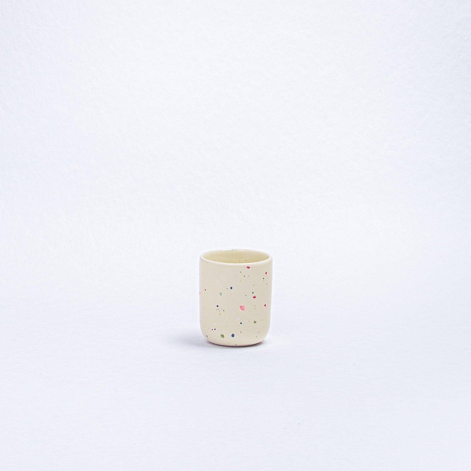 Set of 6 Espresso Cups /Egg Cups stoneware ceramic — Party Collection mix color - mosswell.us