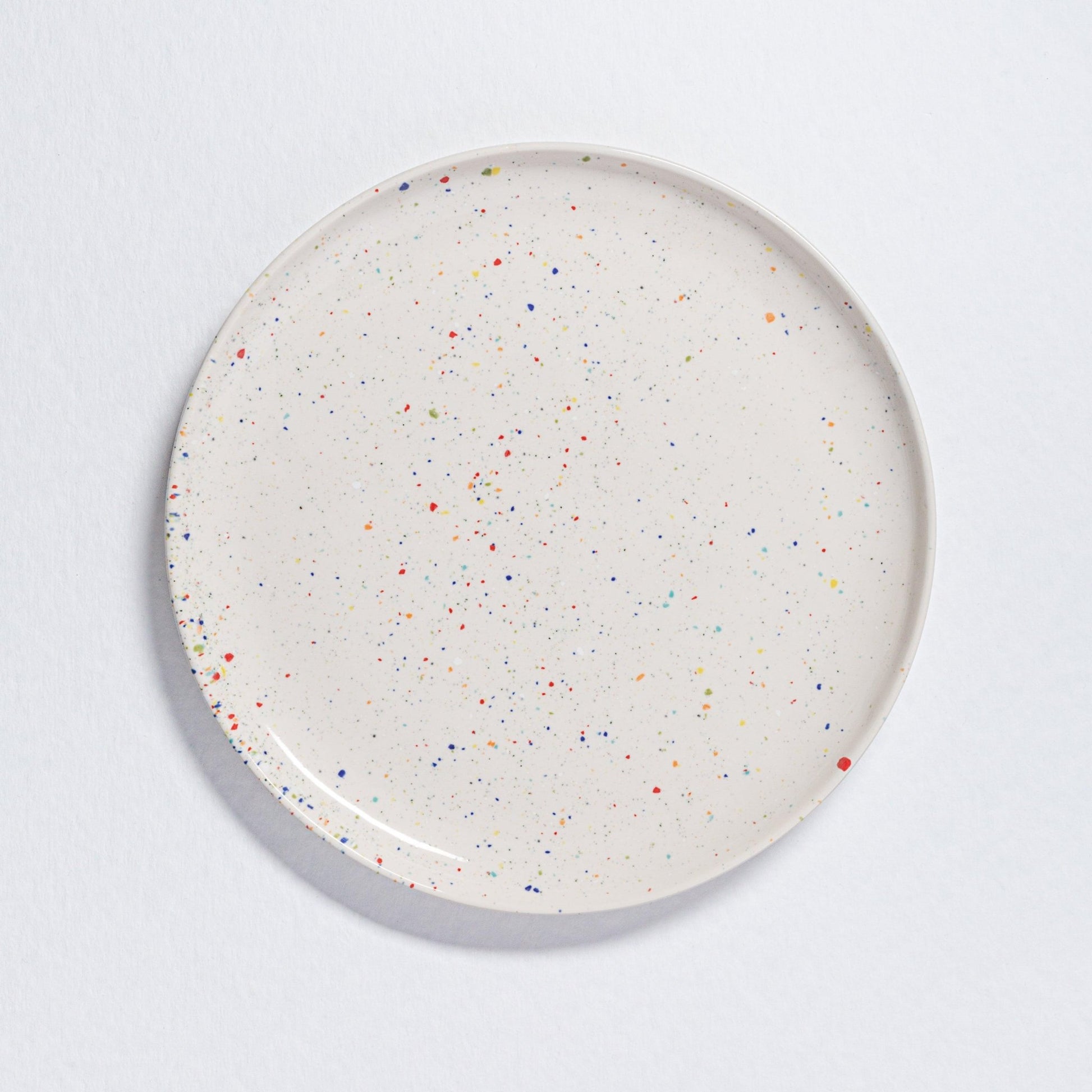Set of 6 White Dinner Plates 11" stoneware ceramic — Party Collection - mosswell.us
