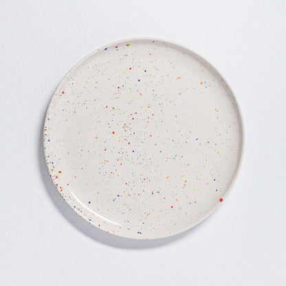 Set of 6 White Dinner Plates 11" stoneware ceramic — Party Collection - mosswell.us