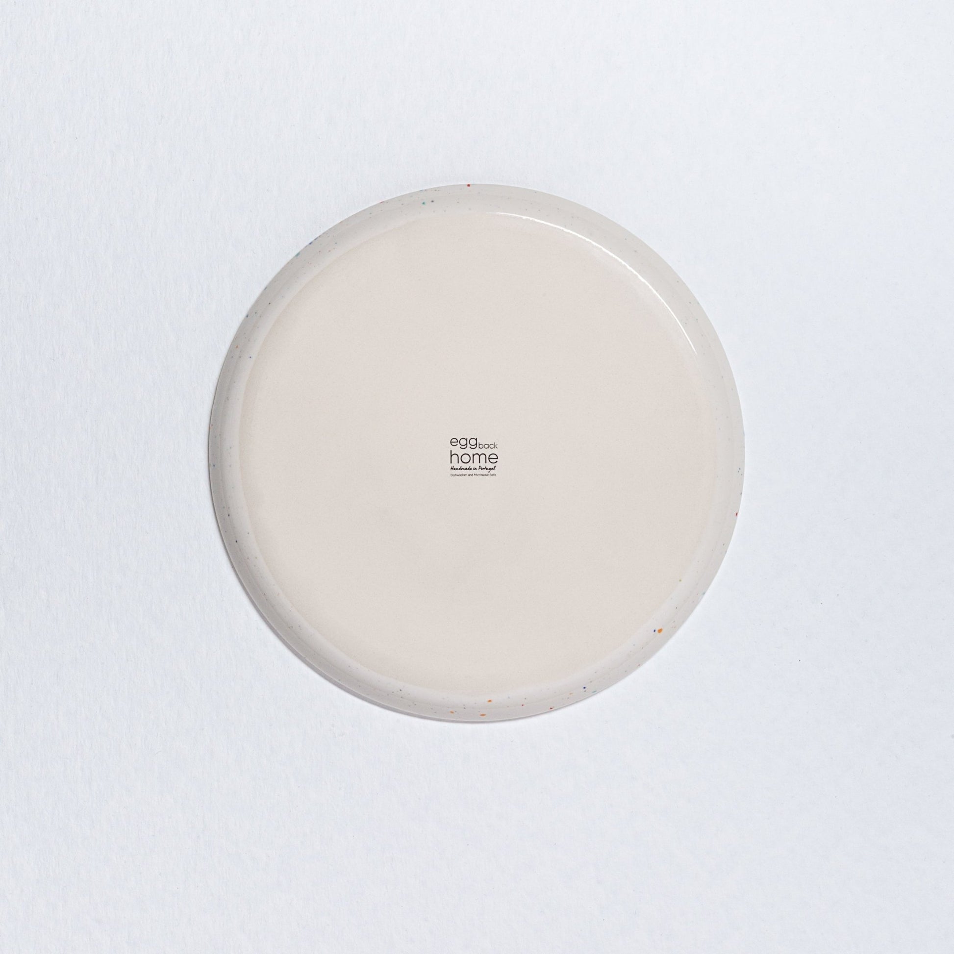 Set of 6 White Low Pasta Plates 9" stoneware ceramic — Party Collection - mosswell.us