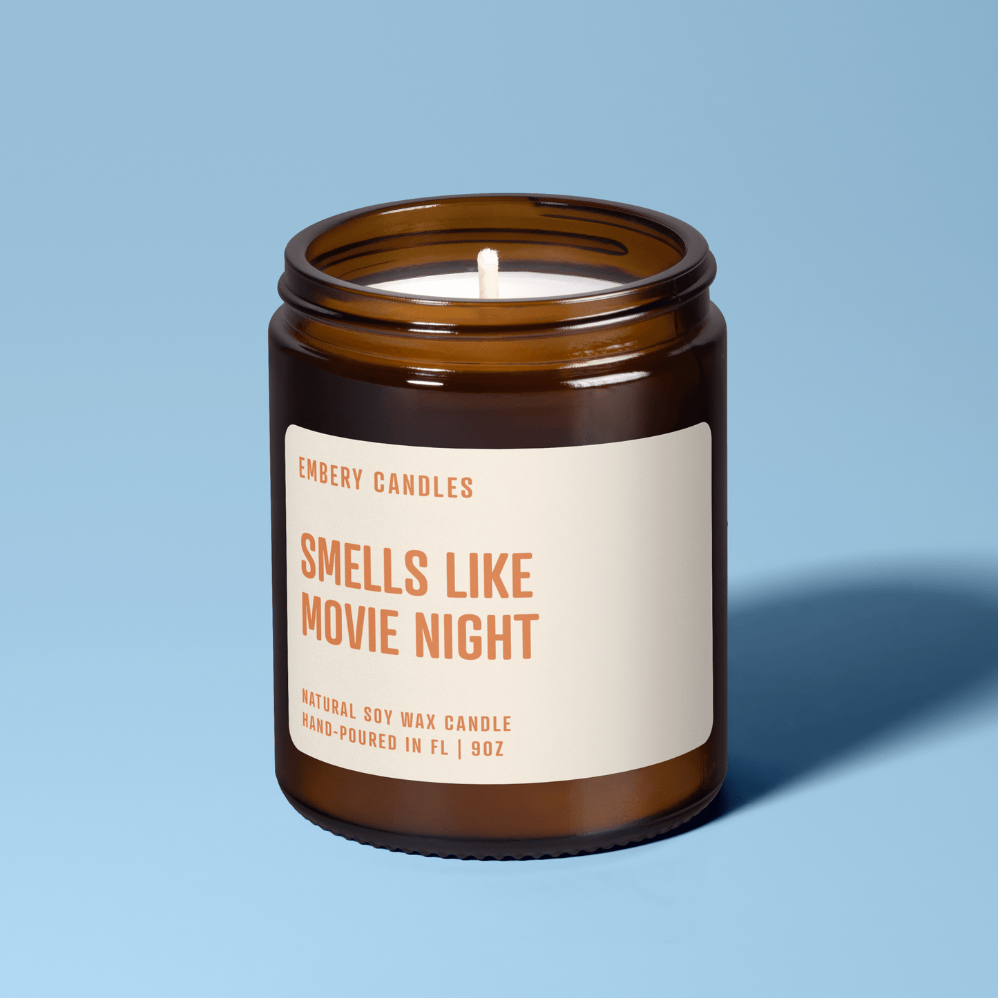 Smells Like Movie Night | Soy Wax Scented Candle - Cat Rodeo