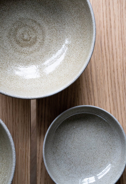 Stoneware Nesting Bowl Set - Concrete - mosswell.us