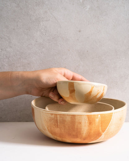 Stoneware Salad Serving Bowl - mosswell.us