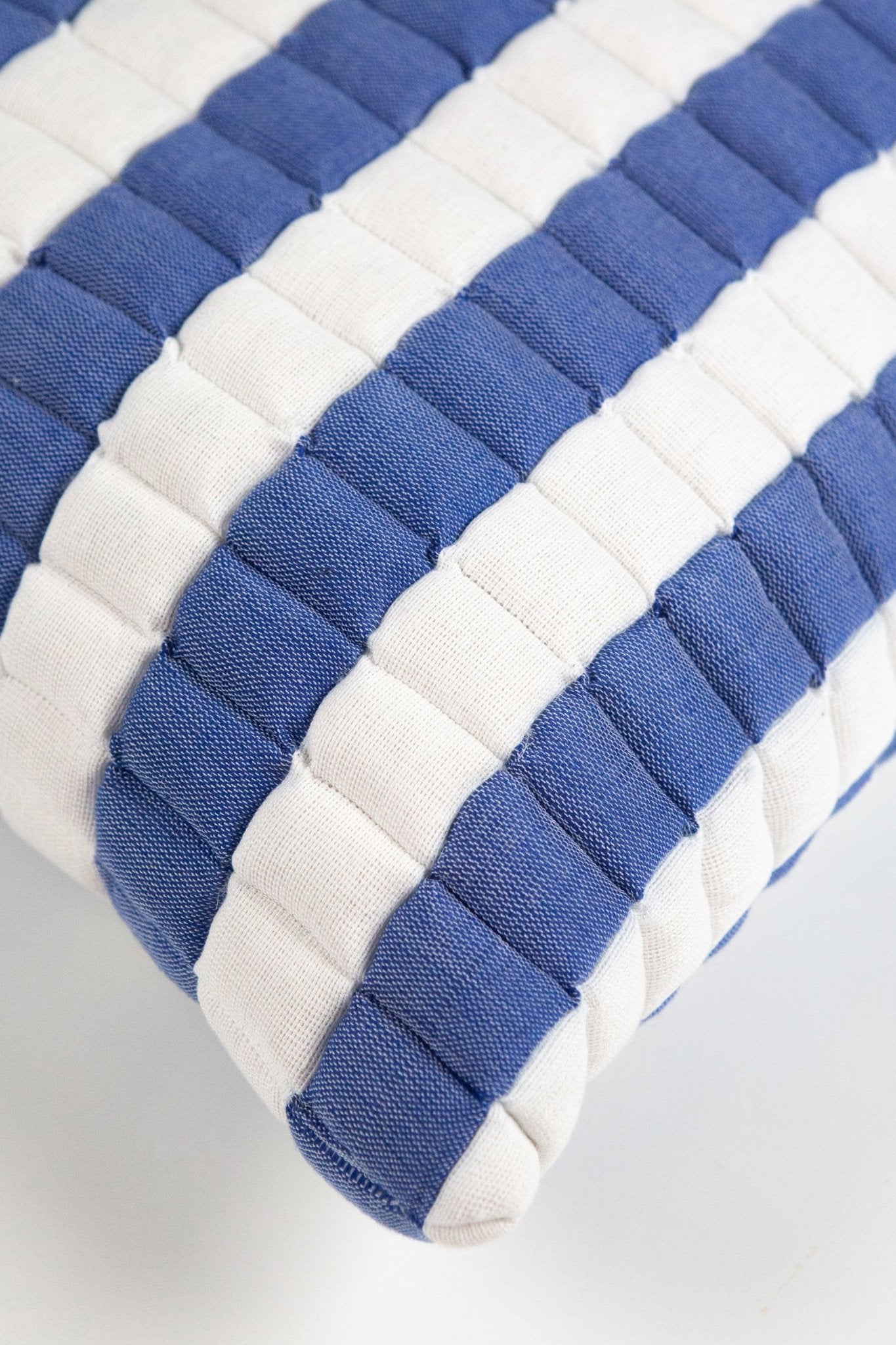 Sujani Quilted Pillow — Blue and White - mosswell.us