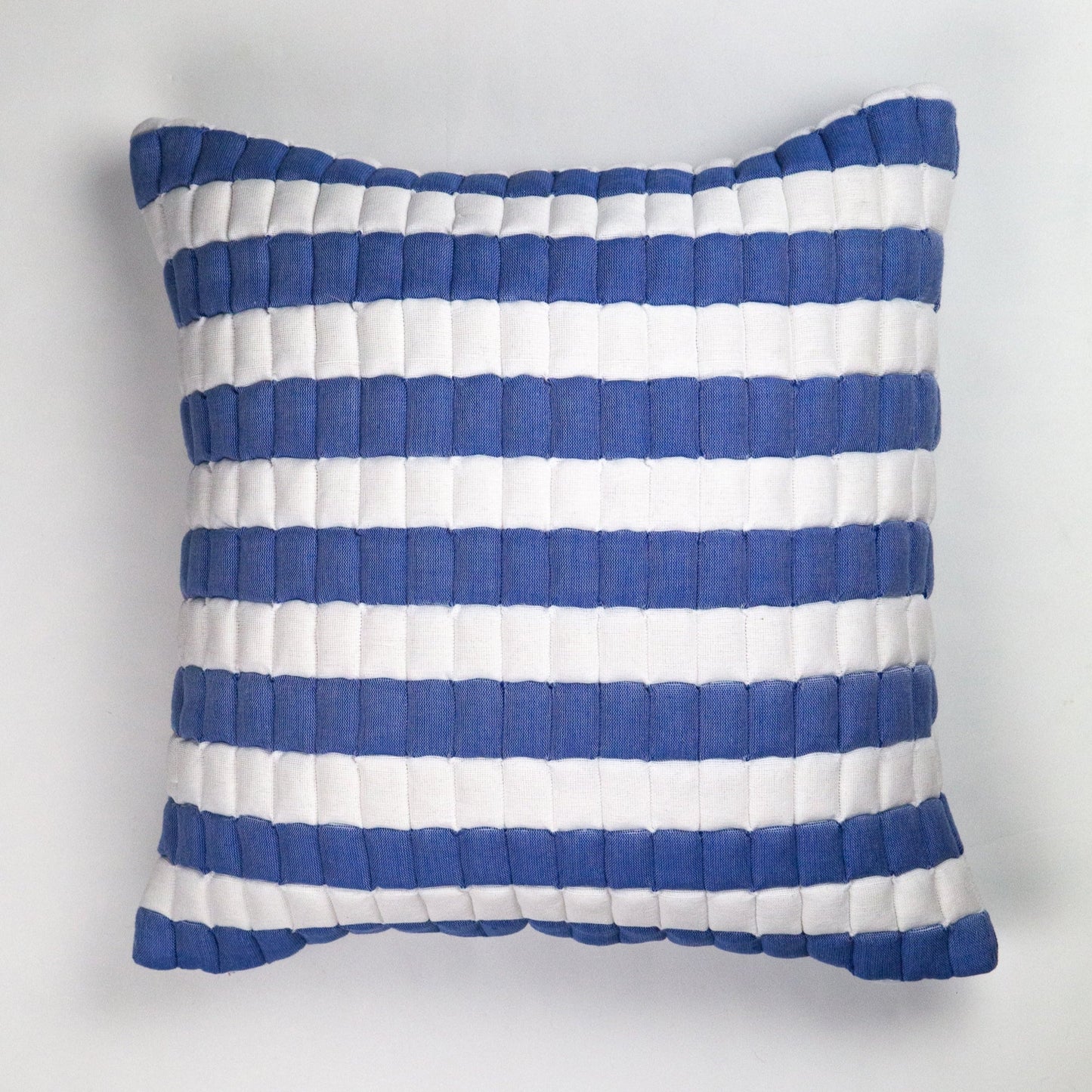 Sujani Quilted Pillow — Blue and White - mosswell.us