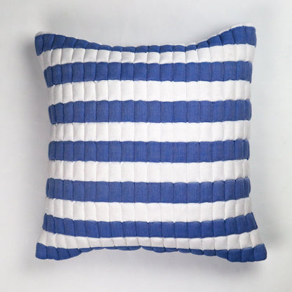 Sujani Quilted Pillow — Blue and White - mosswell.us