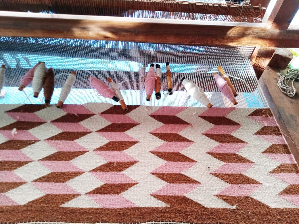 Teo Rug in Umber/Pink - mosswell.us