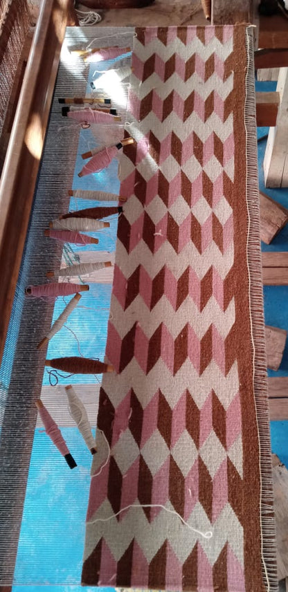 Teo Rug in Umber/Pink - mosswell.us
