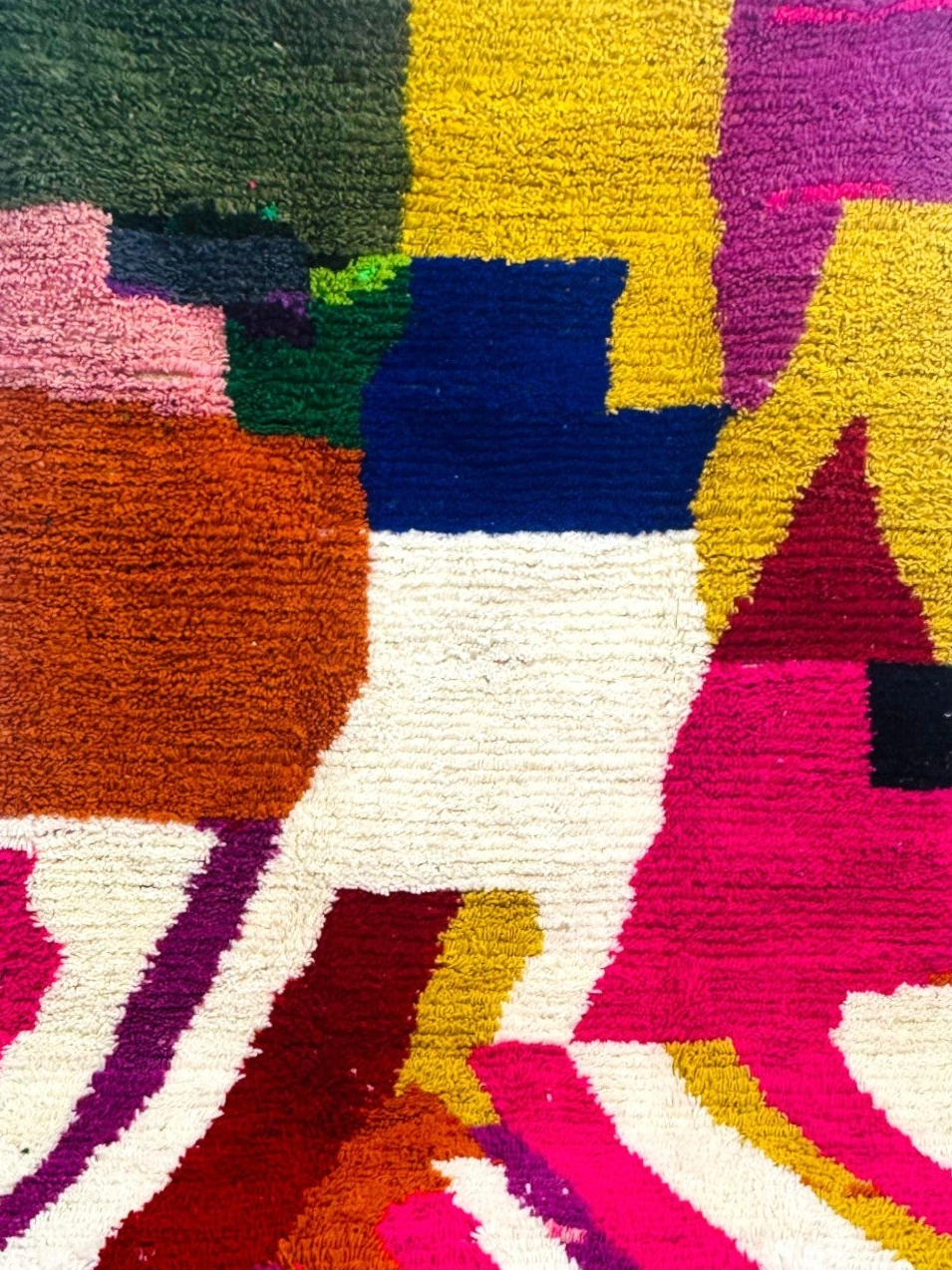 The Fadhma Rug - Handwoven Moroccan Wool - Cat Rodeo