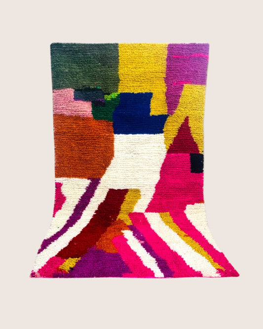 The Fadhma Rug - Handwoven Moroccan Wool - Cat Rodeo