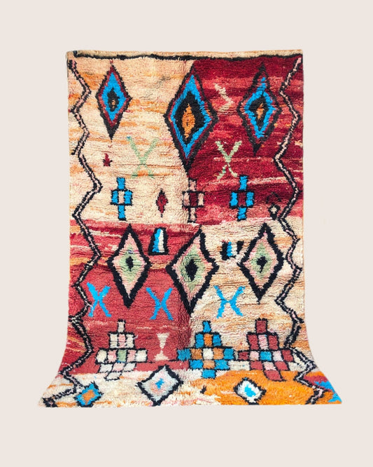 The Fatima Rug – Handwoven Moroccan Wool - Cat Rodeo