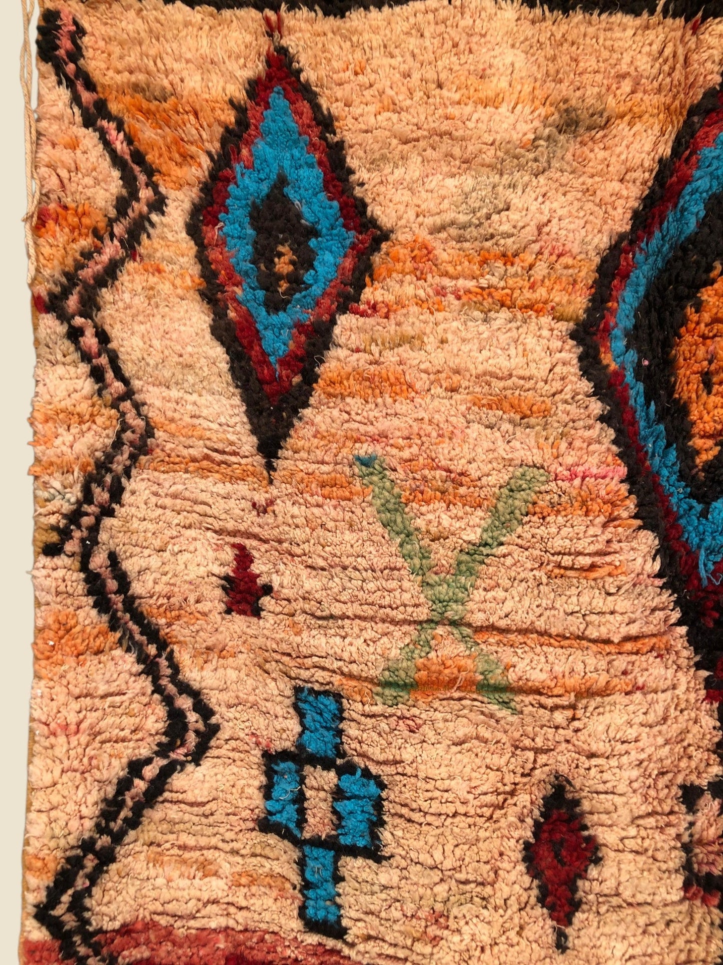 The Fatima Rug – Handwoven Moroccan Wool - Cat Rodeo