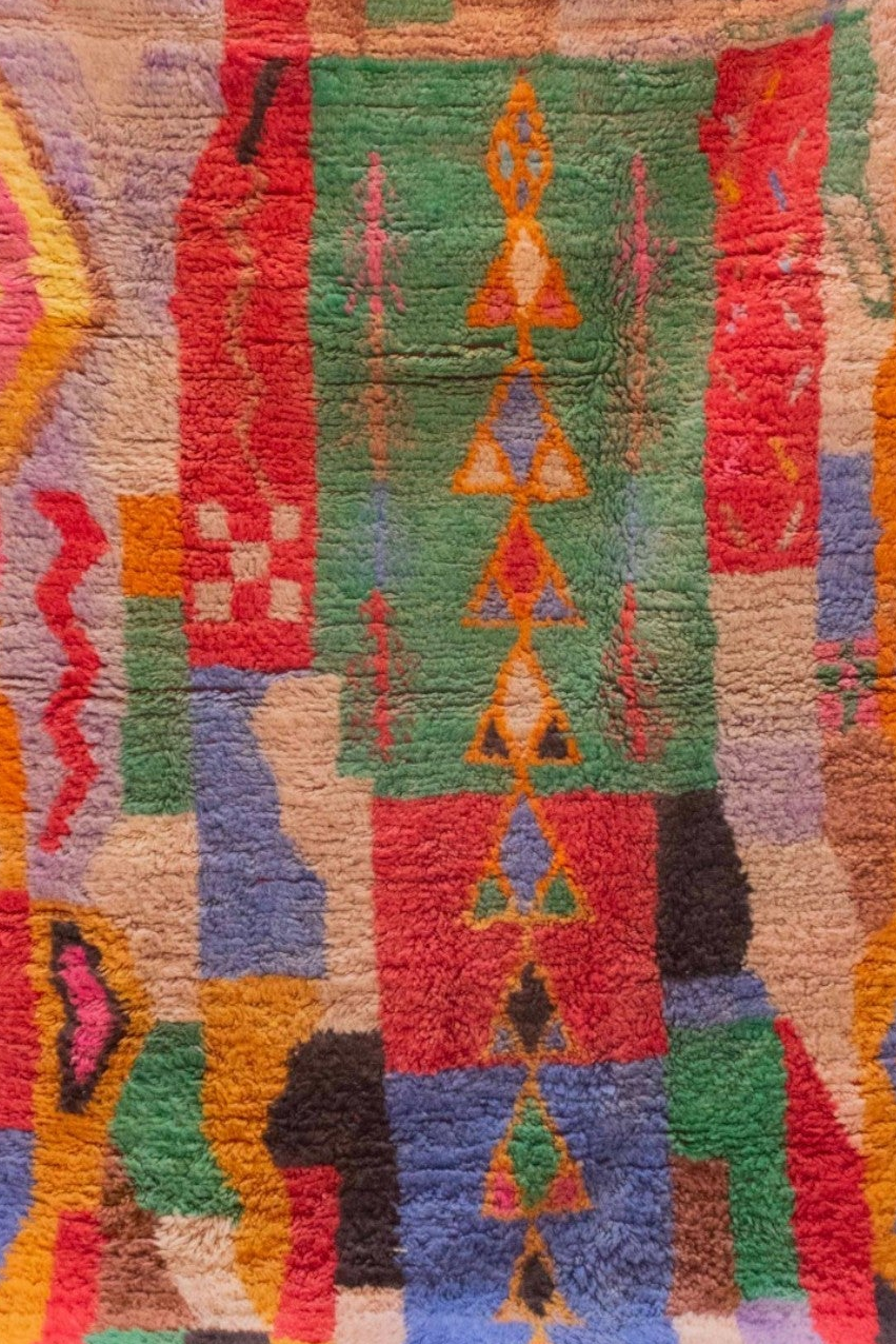 The Izzah Rug – Handwoven Moroccan Wool - Cat Rodeo