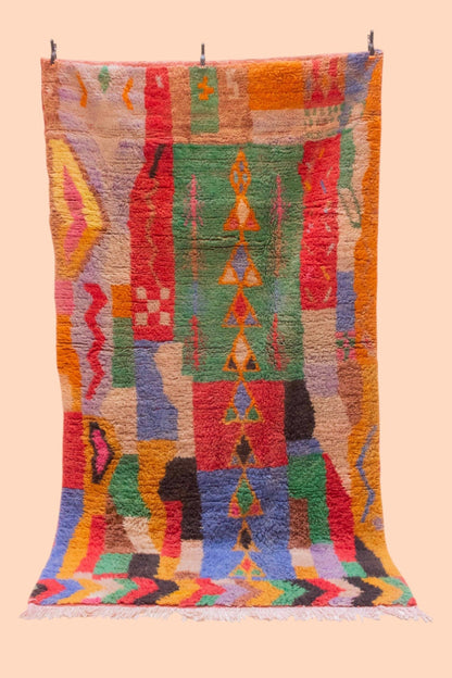 The Izzah Rug – Handwoven Moroccan Wool - Cat Rodeo
