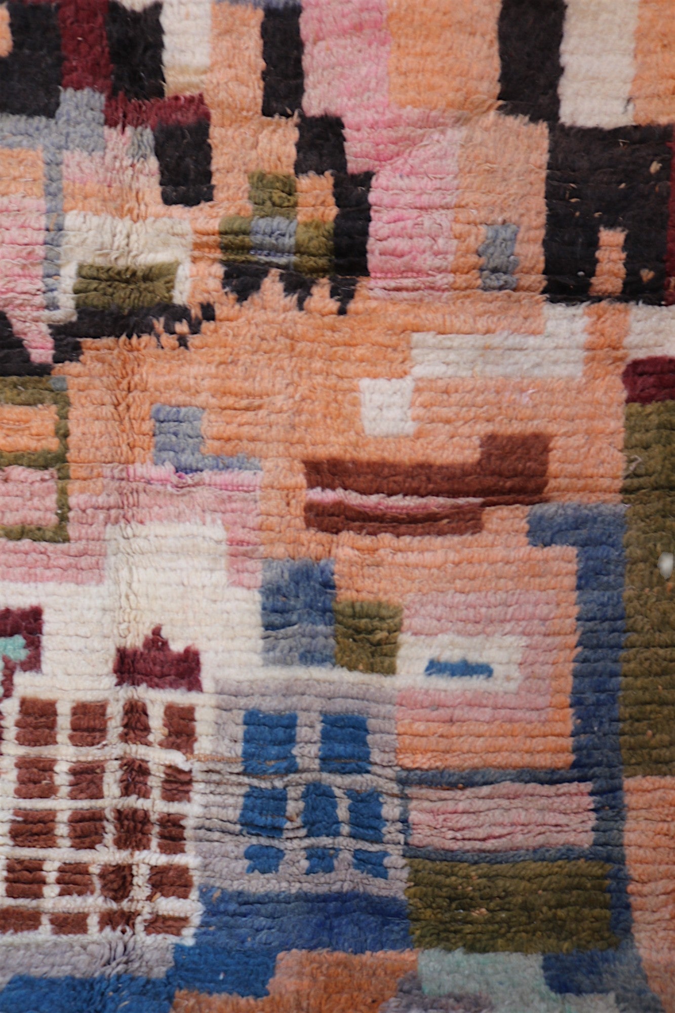 The Temzine Rug – Handwoven Moroccan Wool - Cat Rodeo