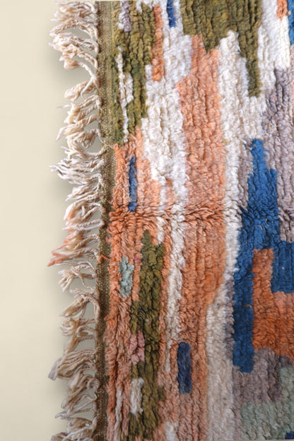 The Temzine Rug – Handwoven Moroccan Wool - Cat Rodeo