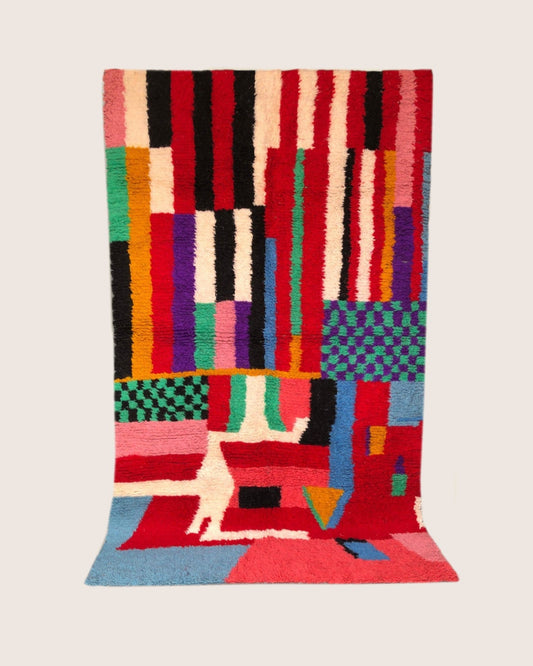 The Timlilit Rug - Handwoven Moroccan Wool - Cat Rodeo