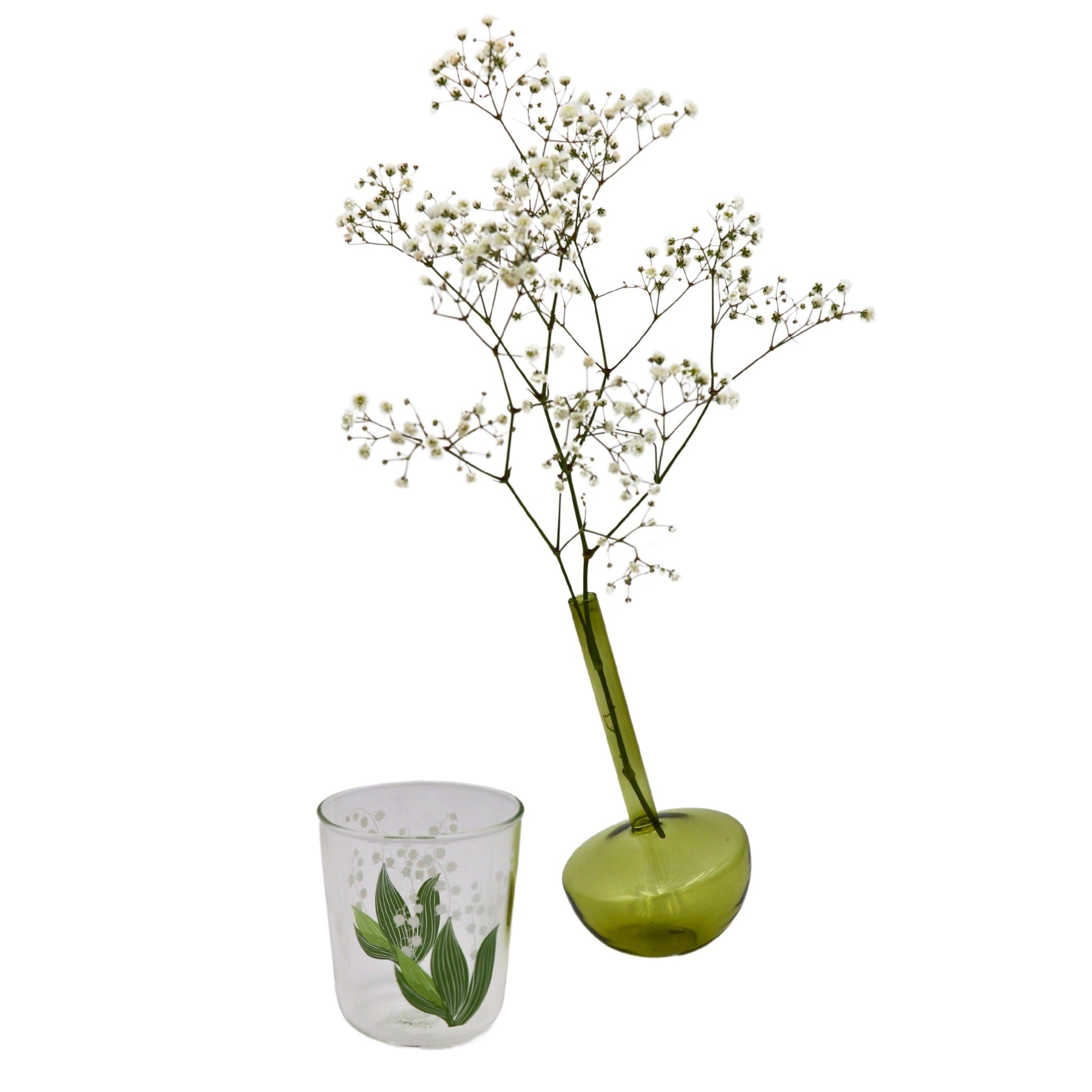 Tilted Sage Bud Vase - Pair - mosswell.us