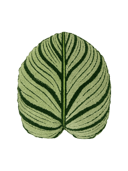 Tufted Calathea Orbifolia Leaf Pillow - mosswell.us