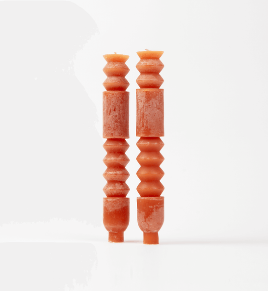 Unscented Totem Taper Candles in Box, Set of 2 - mosswell.us