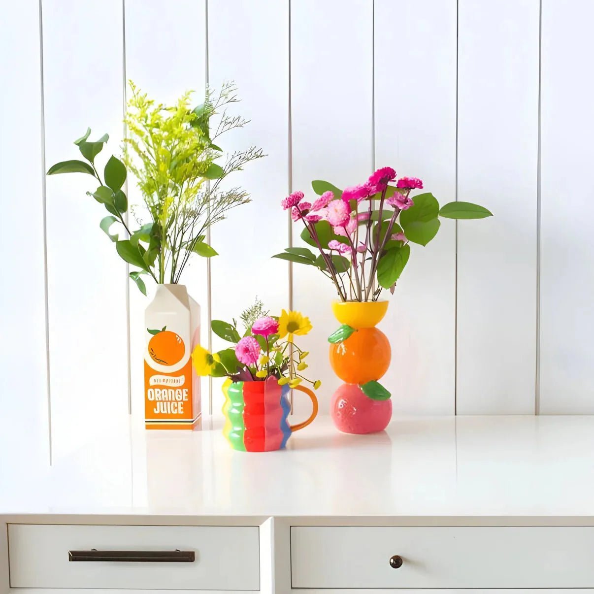 Vintage Orange Juice Vase - mosswell.us