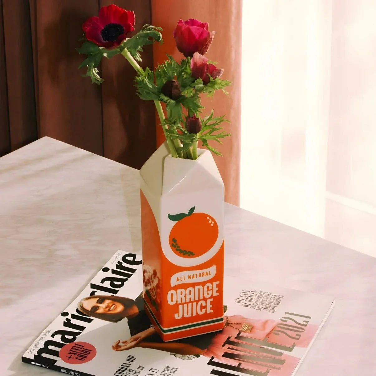 Vintage Orange Juice Vase - mosswell.us
