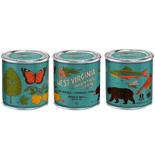 West Virginia State Candle - mosswell.us