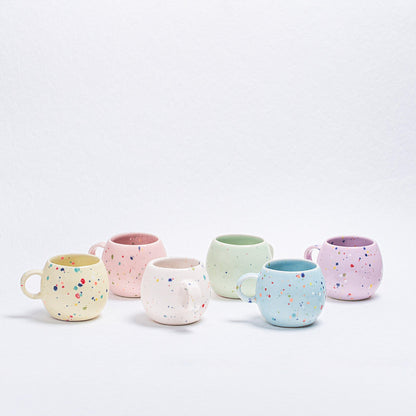 White Ball Mug 8.5oz / 250ml stoneware ceramic — Party Collection - mosswell.us