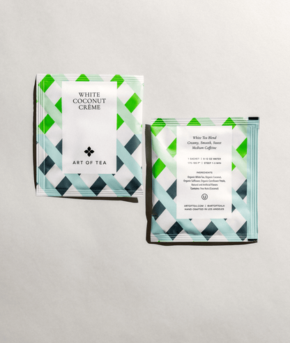 White Coconut Crème Eco Teabag Sachets - mosswell.us