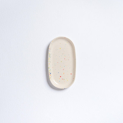 White Mini Tray stoneware ceramic — Party Collection - mosswell.us