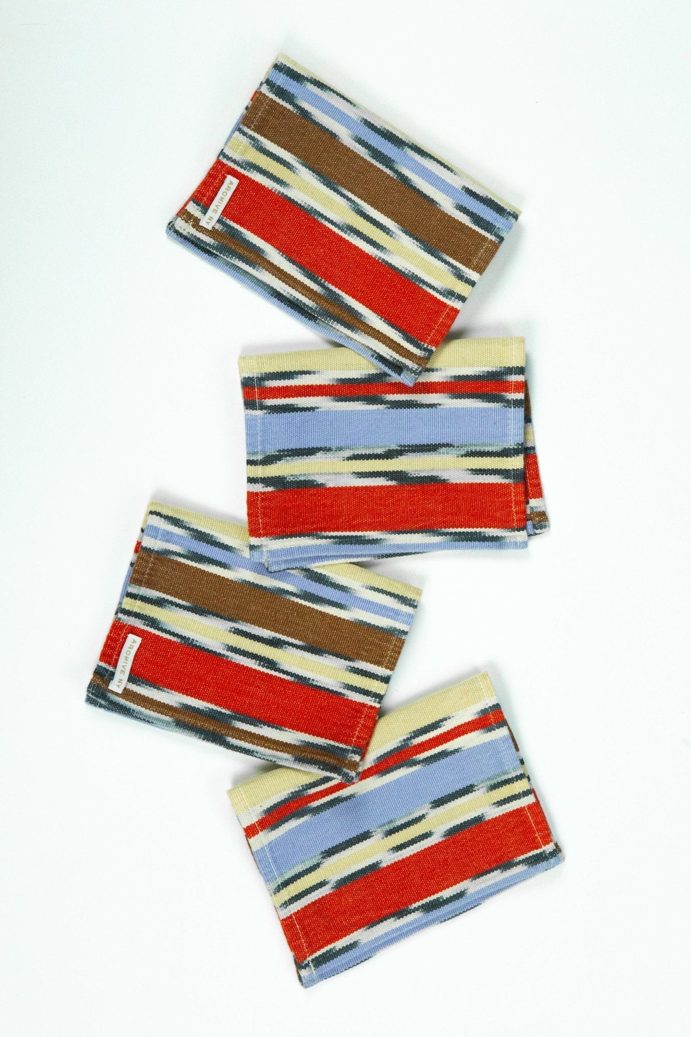 Xela Multi Jaspe Cocktail Napkins Set of 4 - mosswell.us