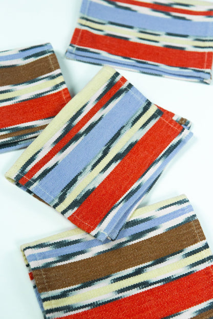 Xela Multi Jaspe Cocktail Napkins Set of 4 - mosswell.us