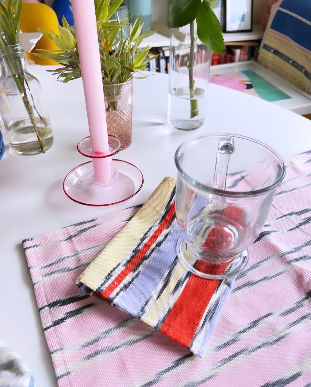 Xela Multi Jaspe Cocktail Napkins Set of 4 - mosswell.us